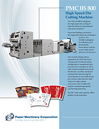Specification Sheet for PMC HS 800