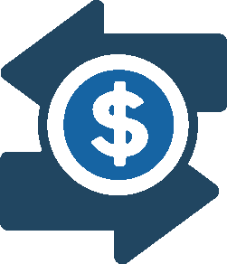 arrows and dollar sign icon